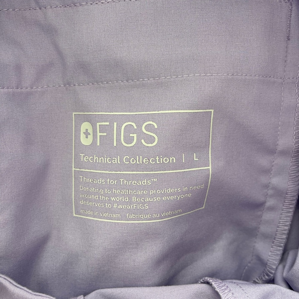 Figs Lavender Drawstring Scrub Pants - image 7